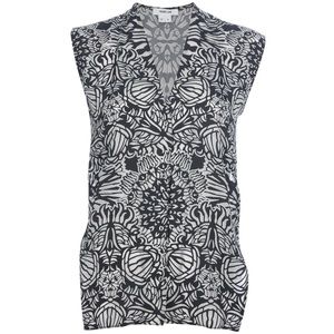 HELMUT LANG Sleeveless Medallion Burnout Shirt